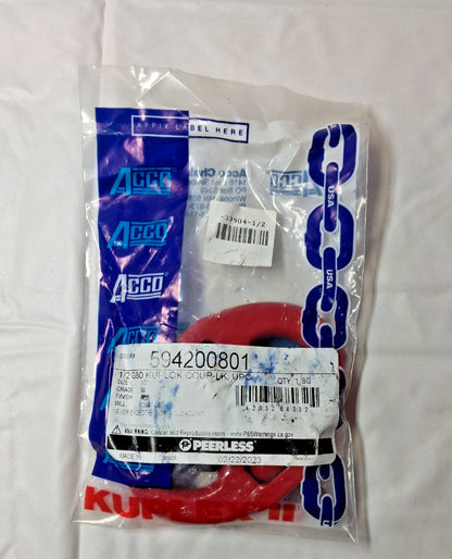 ACCO Alloy Steel Kuplex II Kuplok Mechanical Coupling Link 1/2" 594200801