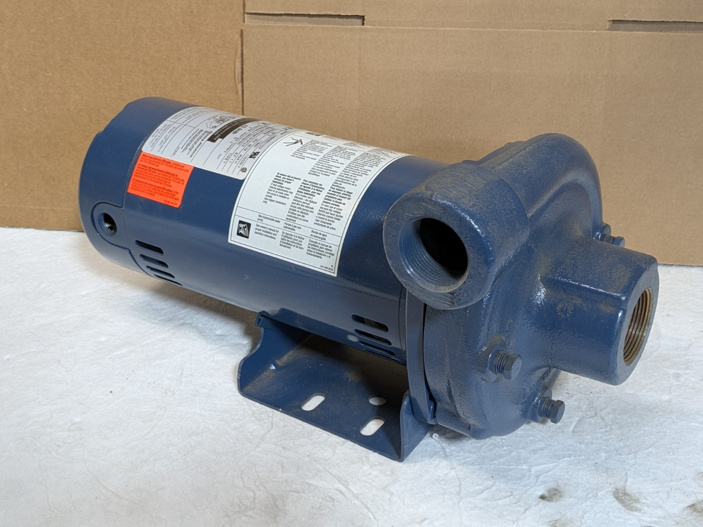 Berkeley High Head Straight Centrifugal Pump 2 HP 115/230v 1 Ph. S39524