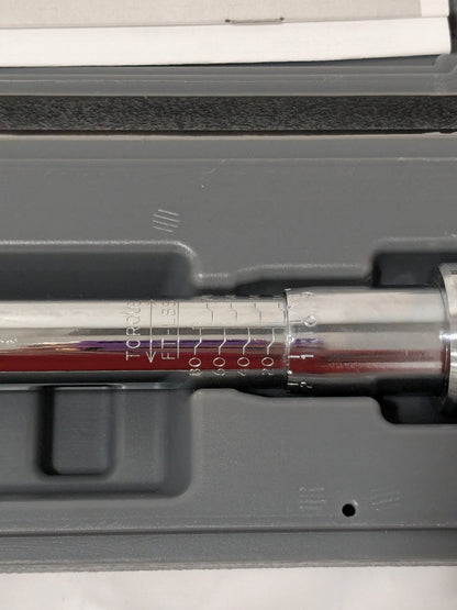 Proto Micrometer Torque Wrench: 1/2" Drive, Foot Pound J6008C