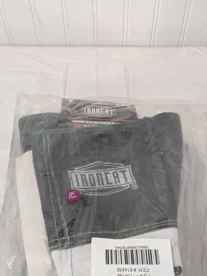 Ironcat Welding Gloves: Sz M, Leather & Synthetic Leather 6 Pairs 6144/M