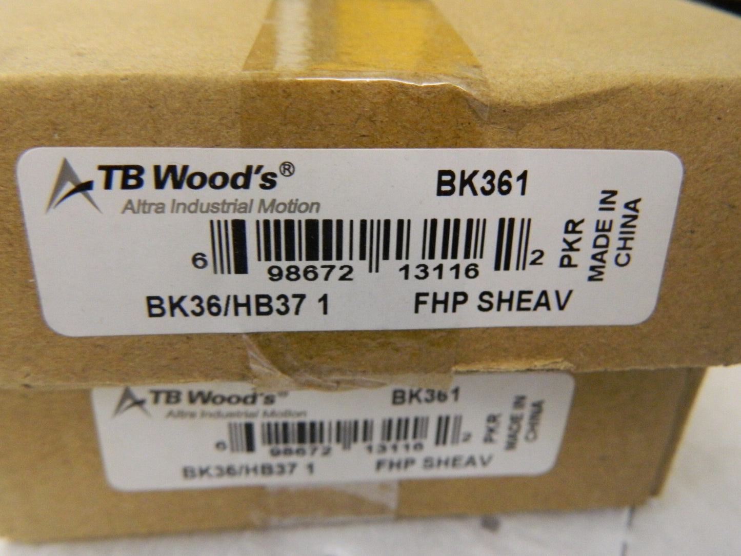 TB WOOD'S 1" Bore Diam 3-3/4" OD 3pk Finished Bore Single Groove Sheave BK361