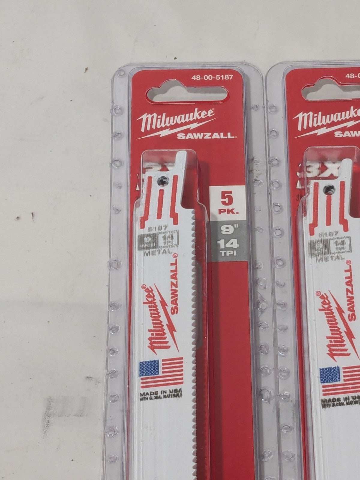 Milwaukee 9" 14 TPI Sawzall Blade - 5 Packs of 5 48-00-5187