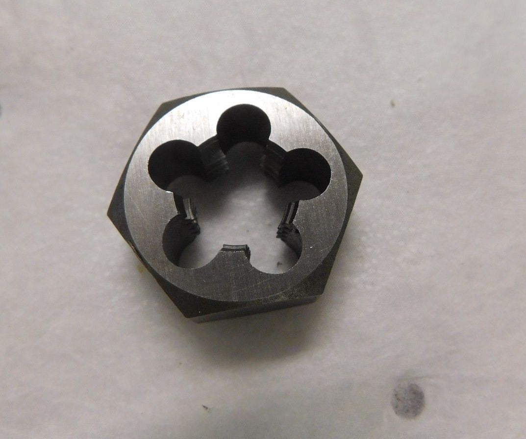 Interstate Hex Rethreading Die 9/16-12 UNC 1-1/6 Hex HSS QTY  3  03915121