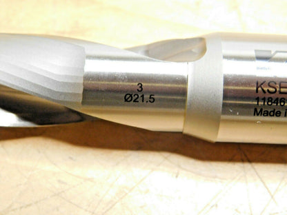 Kennametal Replaceable-Tip Drill 21.5mm - 22mm Dia 10xD KSEM215R10WN25M 1611435