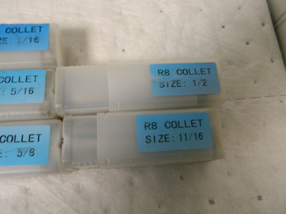 Interstate R8 Collet Set 1/16 to 7/8" Increments of 1/16" Incomplete 63327704