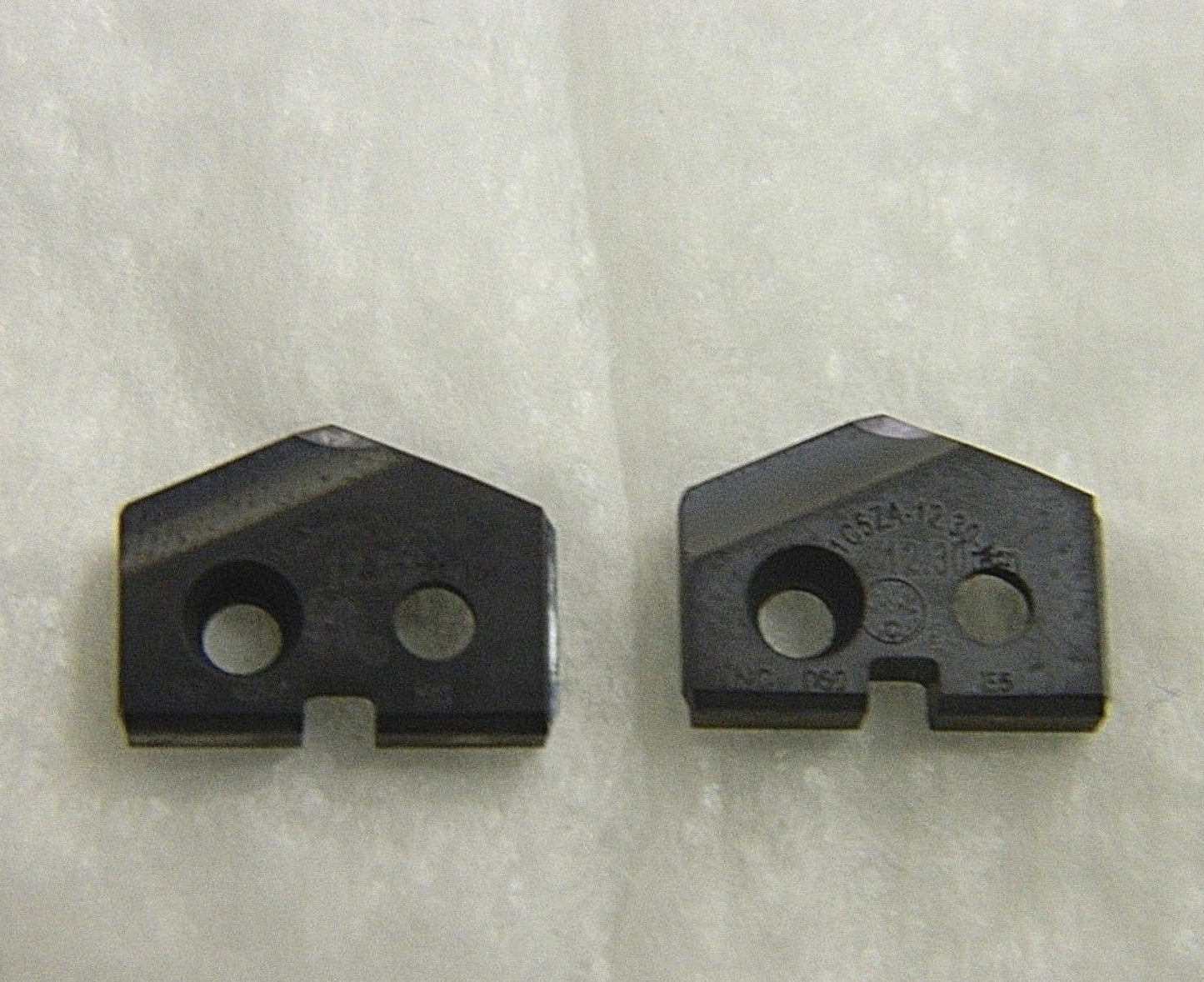 AME Spade Drill Inserts 12.30mm Diam x 3/32" Thick 132° Qty 2 1C5ZA-12.30-N