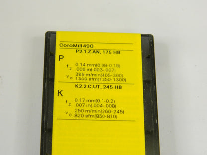 SANDVIK COROMANT 490R08T312MPM 4220 Carbide Milling Insert Qty 10 5762301
