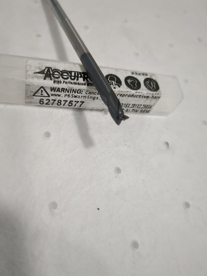 ACCUPRO Square End Mill: 3/16" Dia 3 Fl Solid Carbide 14797324