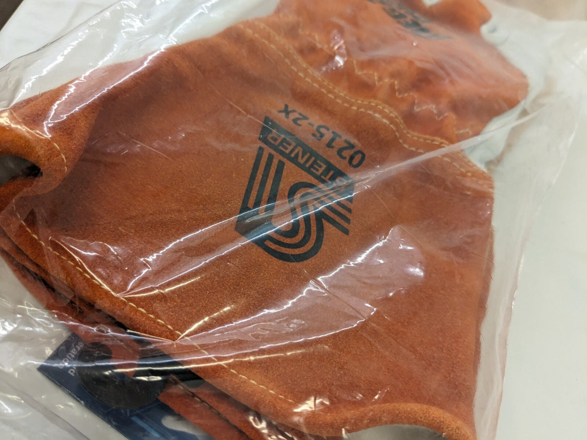 STEINER Welding Gloves: Size 2X-Large, Goatskin Leather 0215-2X