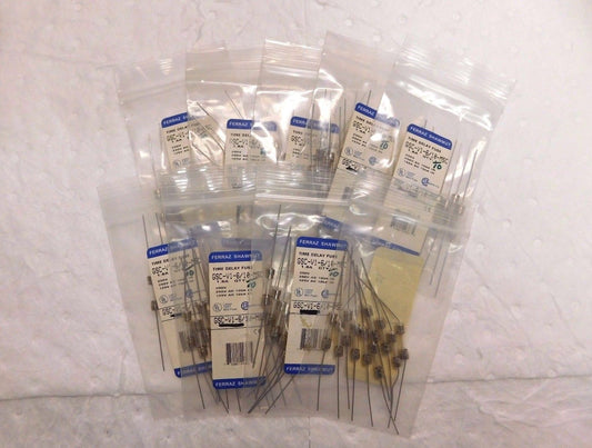 Ferraz Shawmut Time Delay Mini Glass Fuse 250V 1.6A 10PK #GSC-V1-6/10