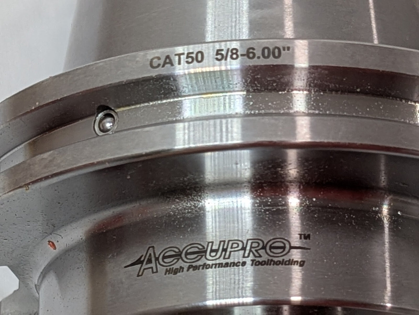 Accupro End Mill Holder CAT50 Taper Shank 5/8" HD X 6" Projection 775120