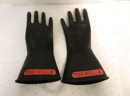 Salisbury by Honeywell Class 0 Size M 8 11" Long Rubber Lineman's Gloves E011B/8