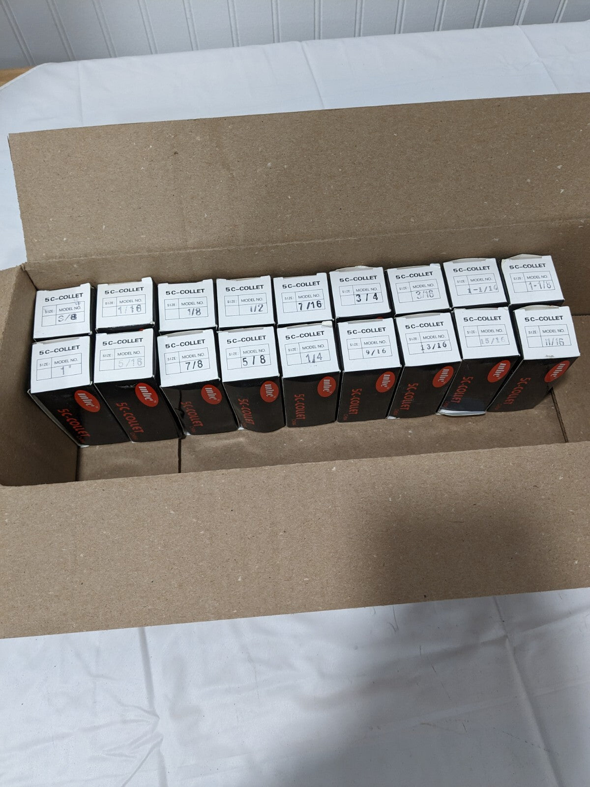 MHC 18 Piece, 1/16 to 1-1/8″ Capacity, 5C Round Collet Set 09632357