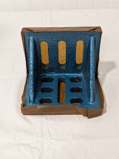 Cast Iron Partially Machined Angle Plate 6" W x 4-1/2" Deep x 5"