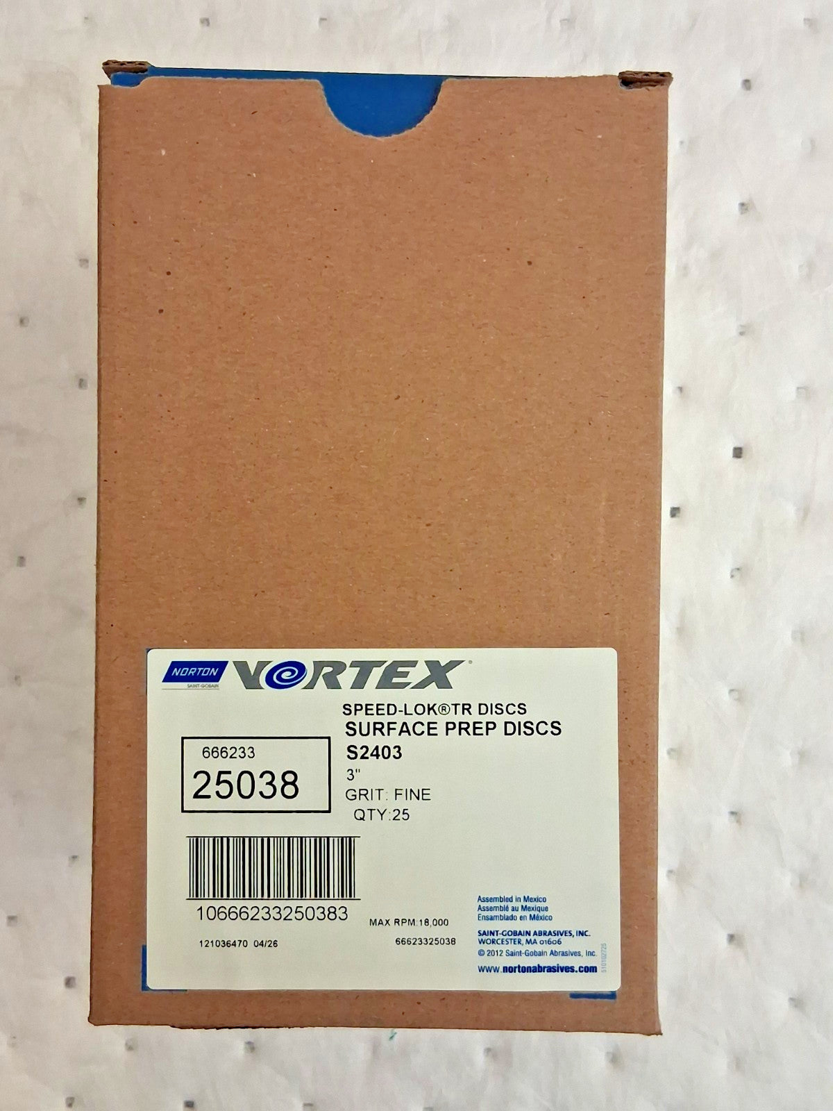 Norton Quick-Change Discs Type R 3" Dia Non-Woven 66623325038