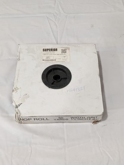 SUPERIOR ABRASIVES Shop Roll: 1-1/2" Wide, 50 Yd Long, 120 Grit A009718
