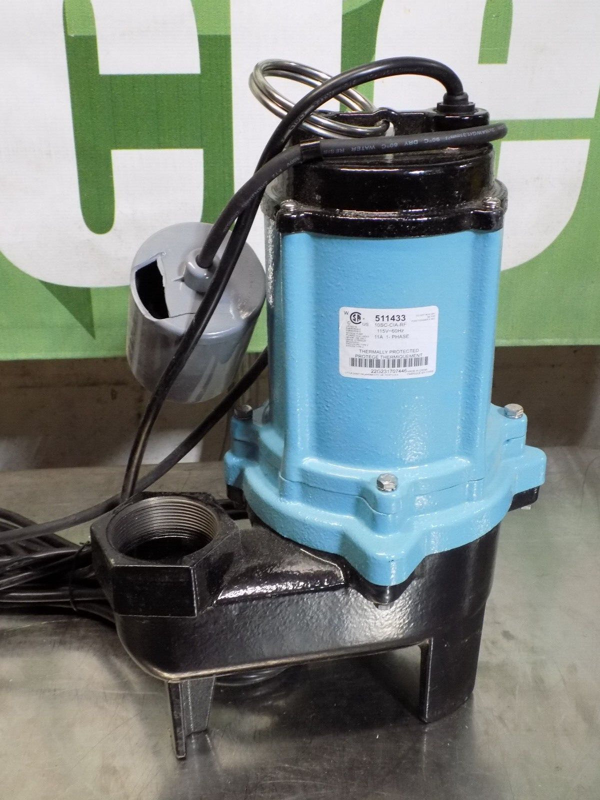Little Giant Cast Iron Submersible Sewage Pump 120 GPM 115v Parts / Repair