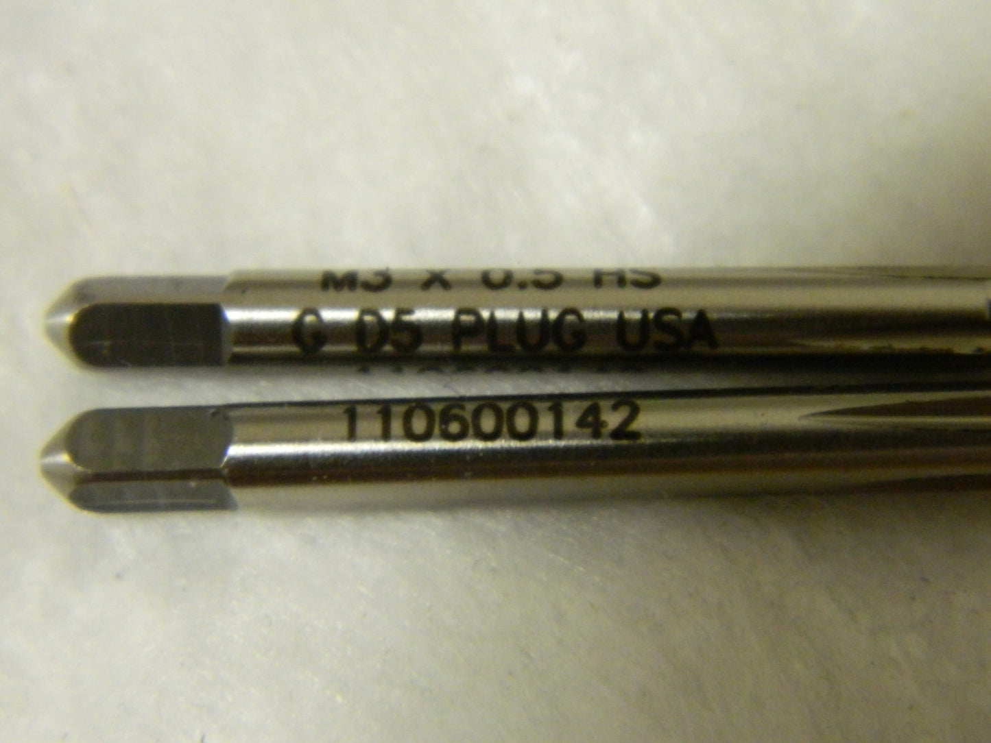 Widia Thread Forming Tap 4 Flute M3x0.50 Metric Coarse D5 HSS QTY 2  17082