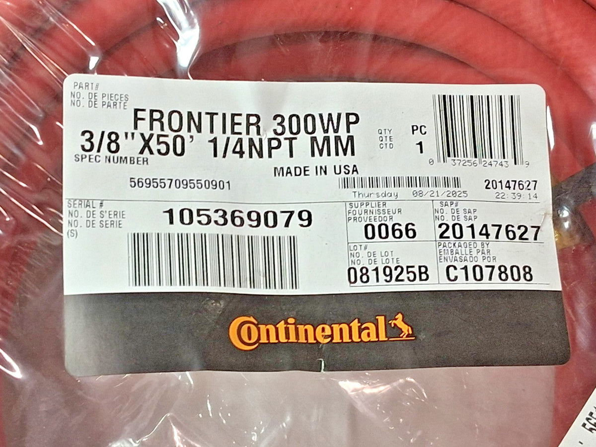 Continental ContiTech Multipurpose Air Hose 3/8" ID 50ft 20147627