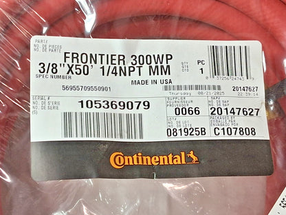 Continental ContiTech Multipurpose Air Hose 3/8" ID 50ft 20147627