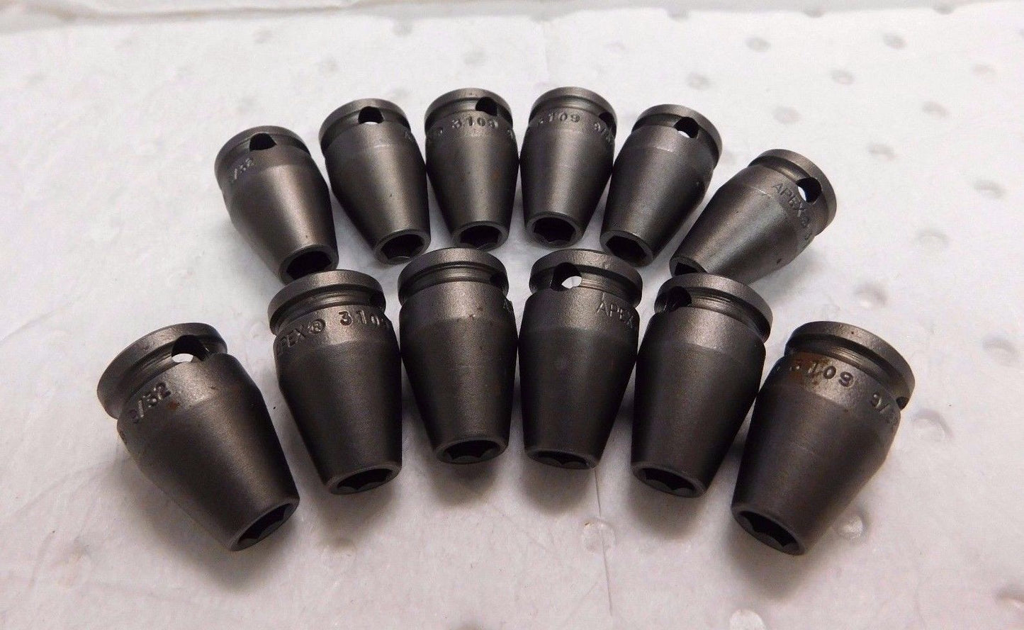 Apex Standard Impact Socket 9/32" x 3/8" Drive 6PT QTY 12  3109