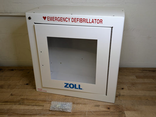 Zoll Steel Wall Cabinet w/ Security Alarm for Emergency Defibrillator 8000-0855