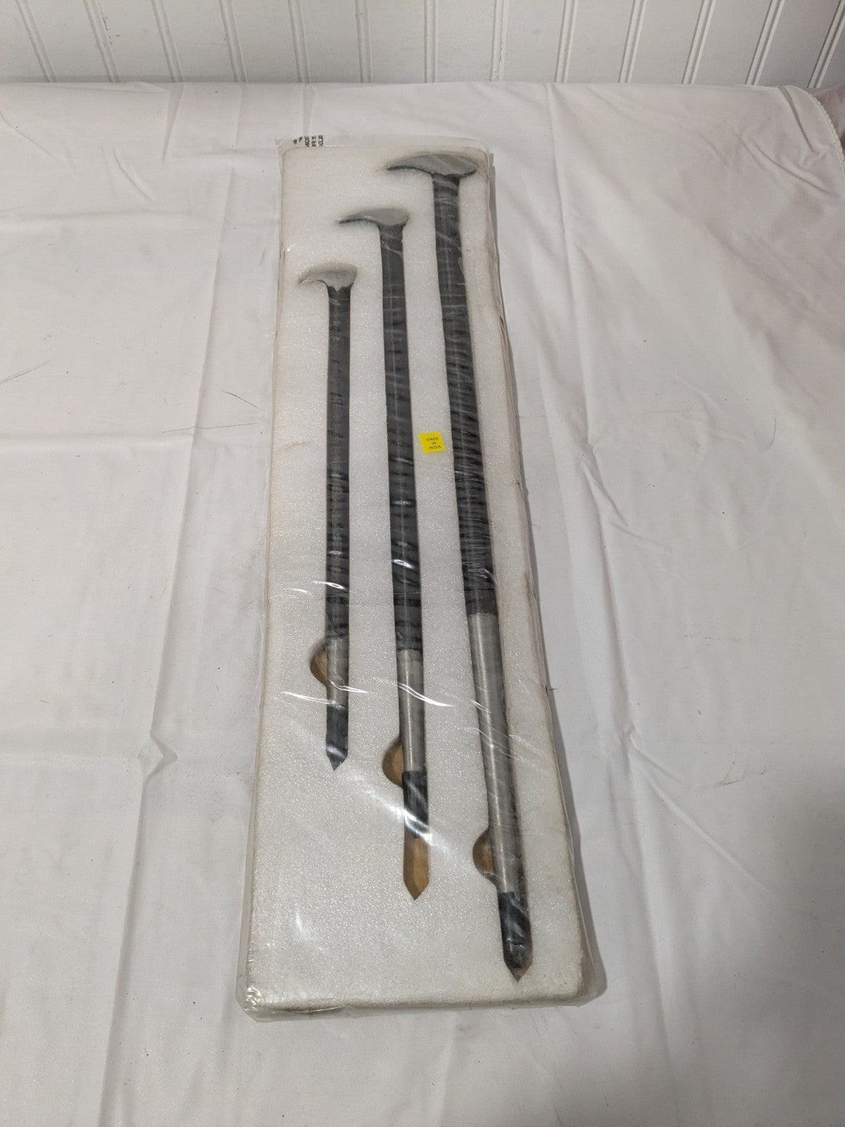Groz 3 Pc Rolling Head Ladyfoot Pry Bar Set: 12", 18" & 24" PRY/3-ST