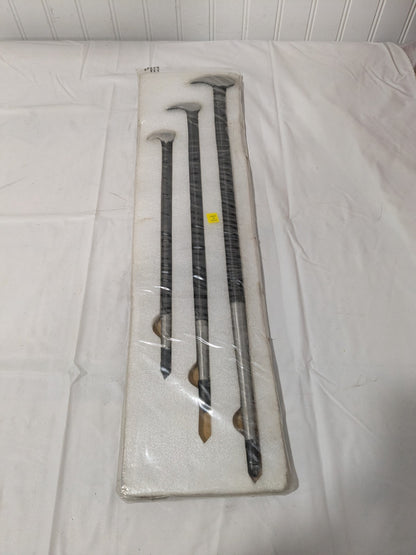 Groz 3 Pc Rolling Head Ladyfoot Pry Bar Set: 12", 18" & 24" PRY/3-ST