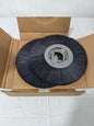 Weiler Wheel Brush: 12" Wheel Dia, 1" Face Width, 0.0550" Wire Di