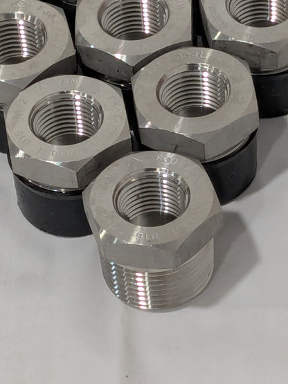 Merit Brass Pipe Bushing: 1 x 1/2", 304 & 304L Stainless Pack of 10 3414D-1608