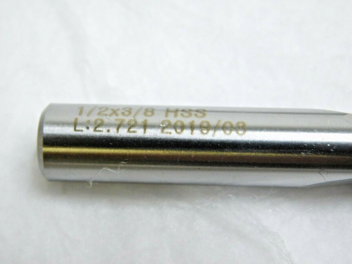 Square End Mills HSS 1/2" x 13/16" LOC x 3/8" SD x 2-1/2" OA