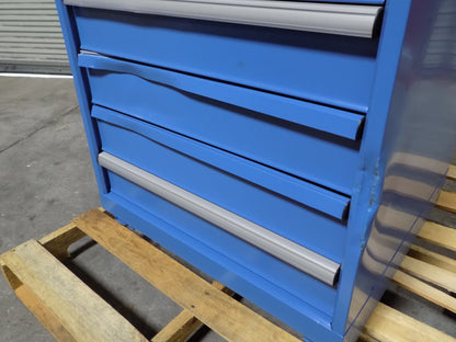 Lista Blue Steel Storage Cabinet 8 Drawer 41 x 28 x 28 Parts / Repair