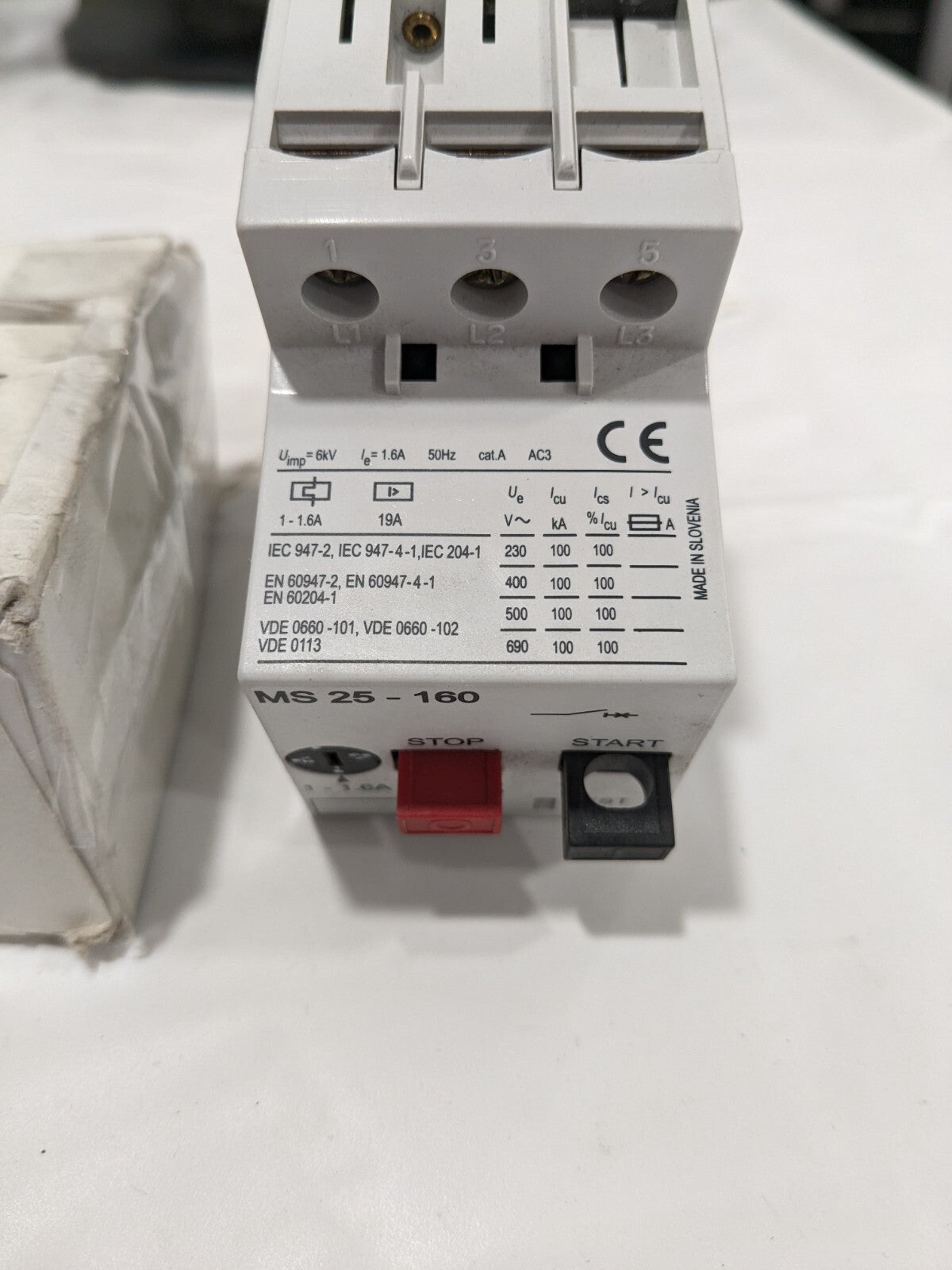 AUTOMATION DIRECT MANUAL STARTER / PROTECTOR 1-1.6 AMP MS25-160
