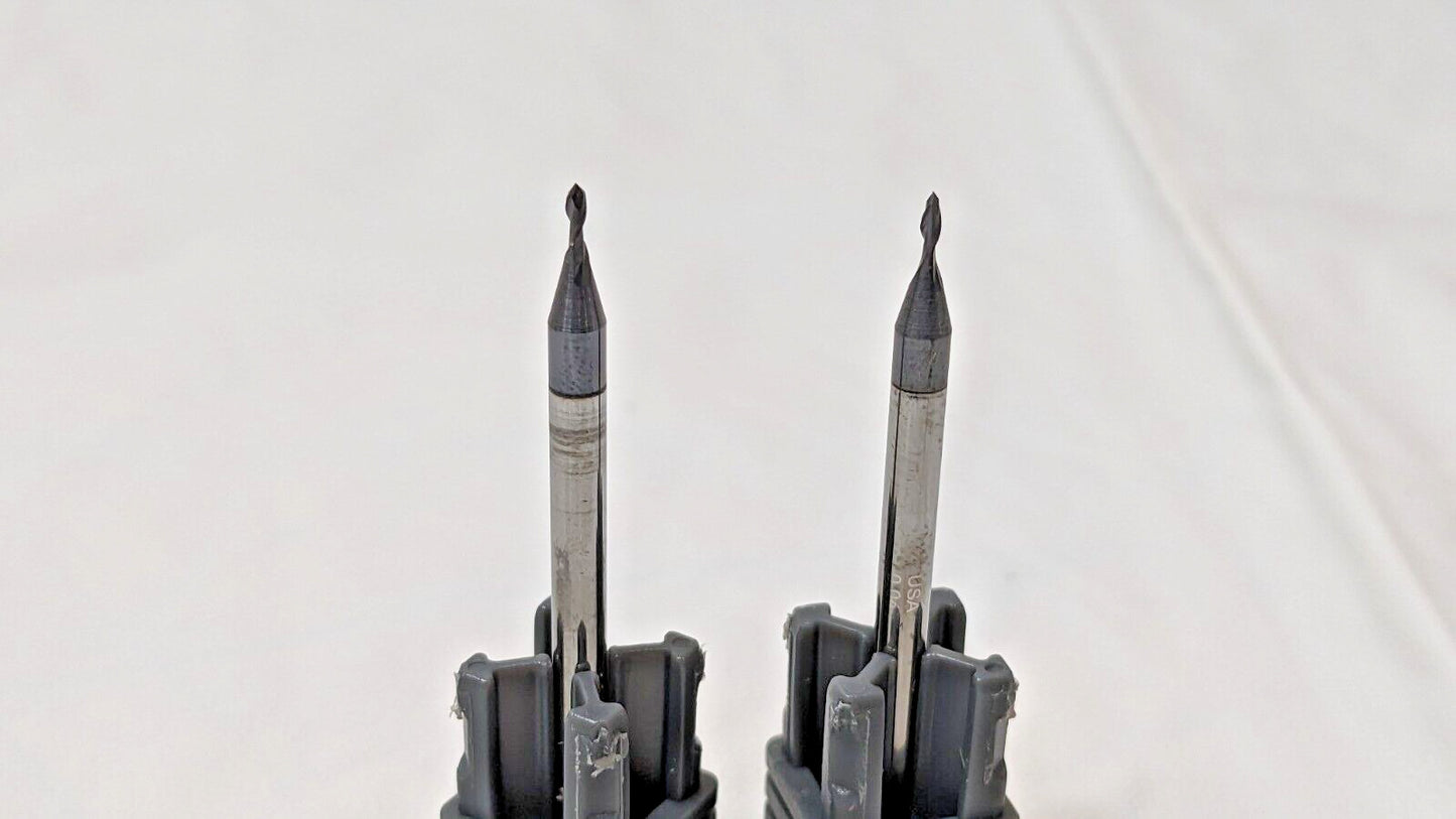 Microcut Carbide Spotting Drills 0.45" Dia X 0.105"LOC 90D 2FL AlTin QTY 2 24045