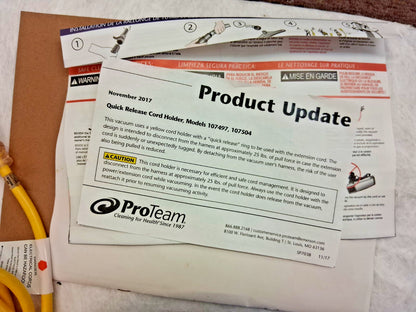 ProTeam Backpack Vacuum Cleaner 107497