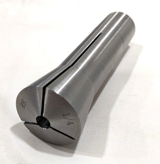 R8 Round Collet  1/4" Bore  7/16-20 Drawbar Thread  Steel  231-4716