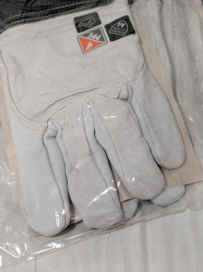 Ironcat Welding Gloves: PiP Sz XL, Leather, 2 Pairs, for TIG 6144/XL