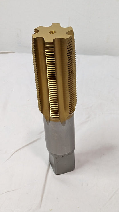 YG1 Straight Flute Plug Standard Hand Tap HSS TiN 1-1/2- 12 GH4 6FL T8316967