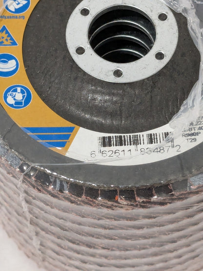 (10)Norton Flap Disc 4-1/2" Dia, 7/8" Hole, Ceramic Alumina, Type 29 66261183487