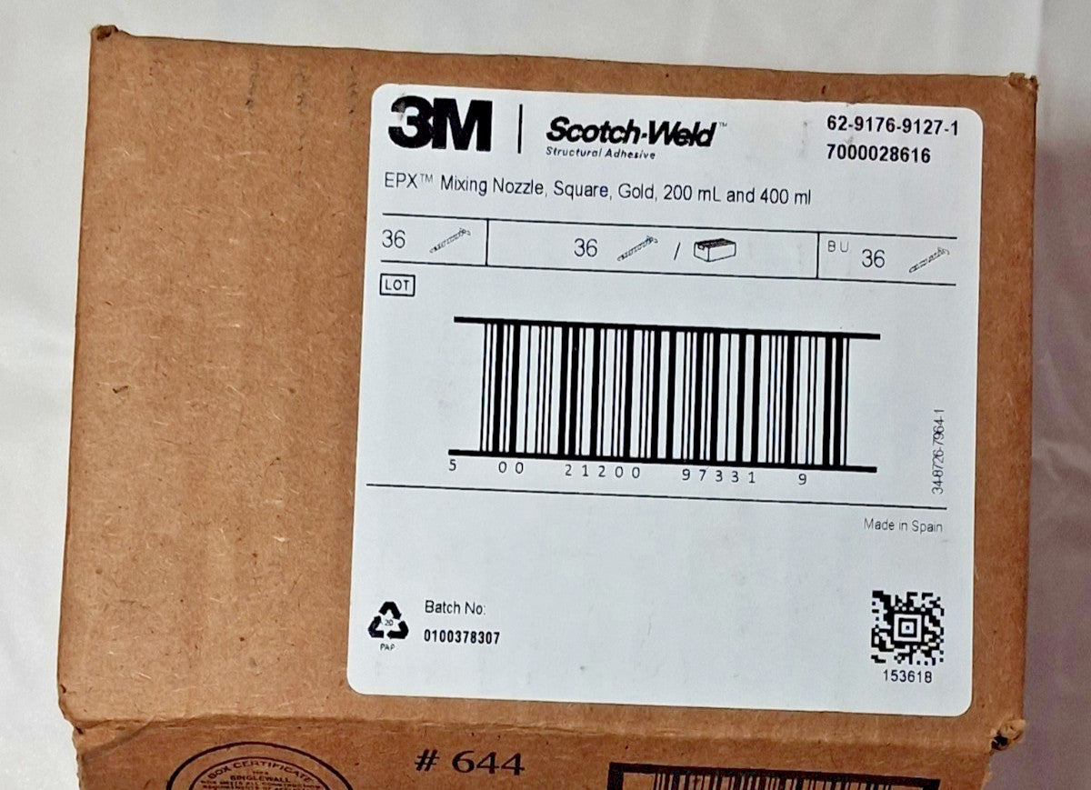 3M Scotch Weld Mixing Nozzles 200ML/400ML QTY36 7000028616