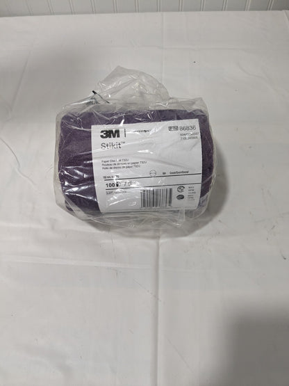 3M 6" Dia PSA Disc Roll: 80 Grit, Premium Ceramic Alumina 7100045905