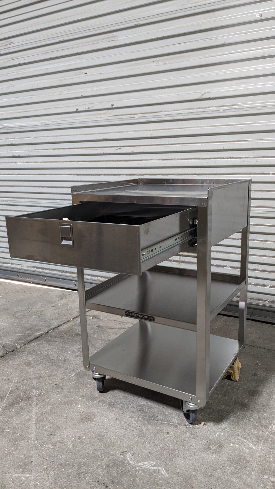 Lakeside Equipment Stands - Equipment Shelf, 2 Shelf, 1 Drawer, 200 lb. 356