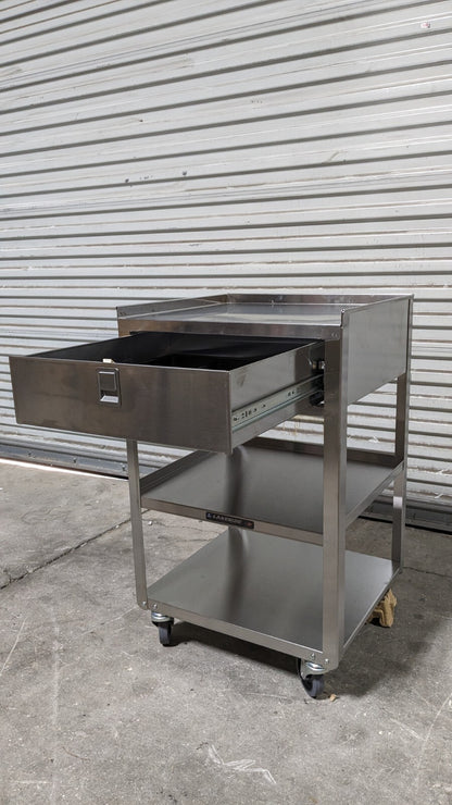 Lakeside Equipment Stands - Equipment Shelf, 2 Shelf, 1 Drawer, 200 lb. 356