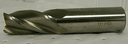 Precision Center Cutting End Mill 1" x 1" x 2" x 4" 4F Uncoa