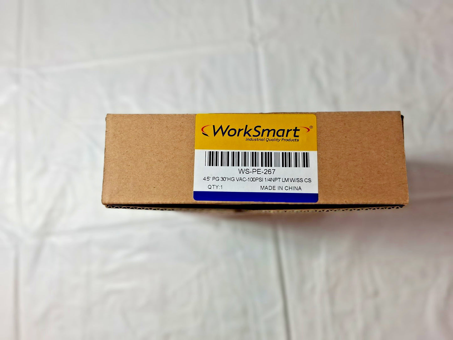 Worksmart PRESSURE GAUGE W/SS CS 4.530-0-100 1/4NPT LM WS-PE-267