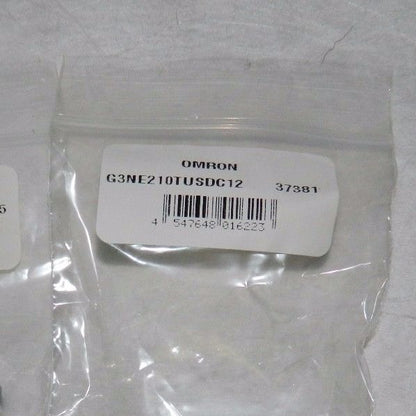 Omron Solid Quick Connect General Purpose Relay 4 Pins 12 VDC 2 Pk G3NE-210TUSD