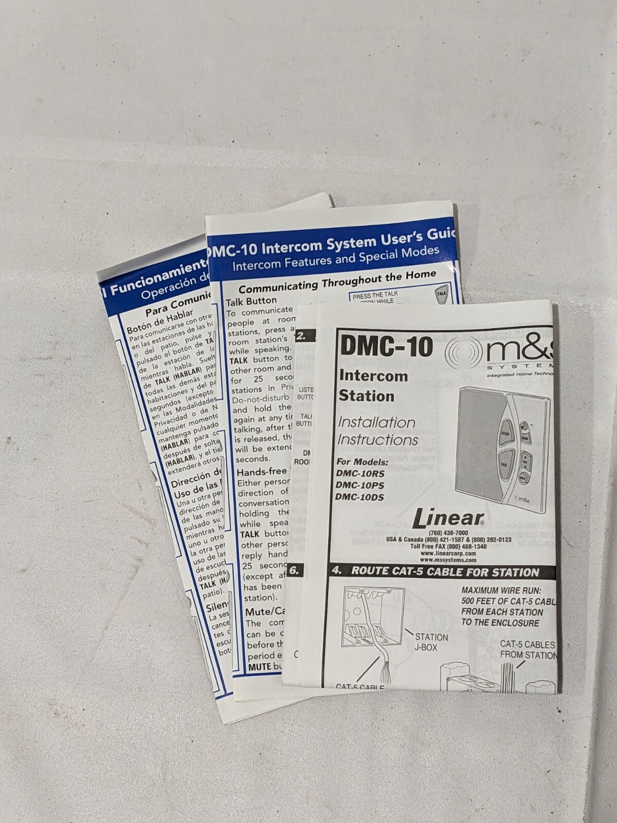 M&S Systems Intercom Room Station, White DMC-10RS