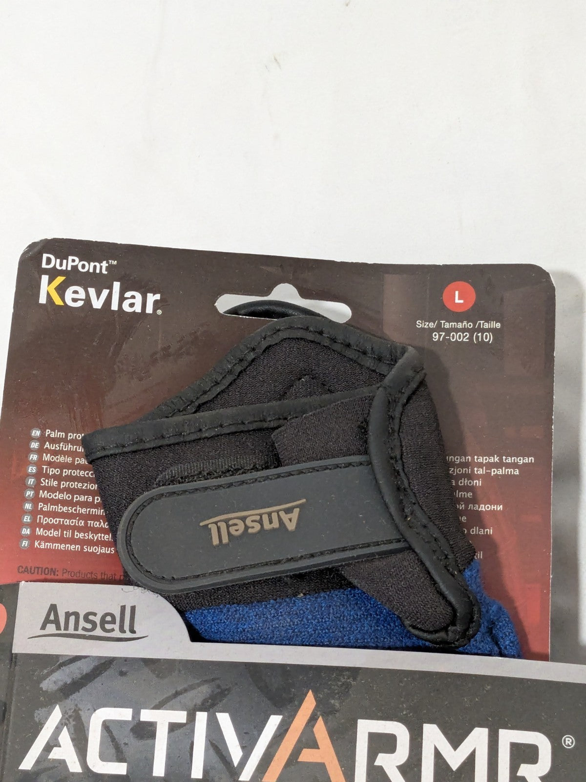 ANSELL 2pk Cut, Puncture &amp; Abrasion-Resistant Gloves Sz L 97-002