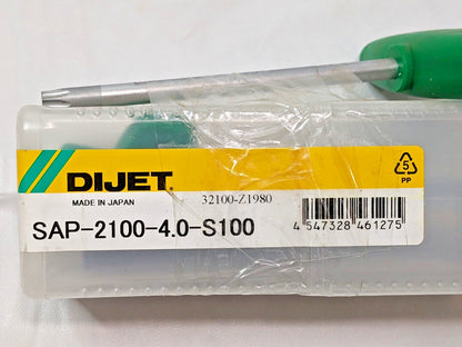 DIJET Indexable End Mill G-Body SAP Style 1" Diam SAP-2100-4.0-S100