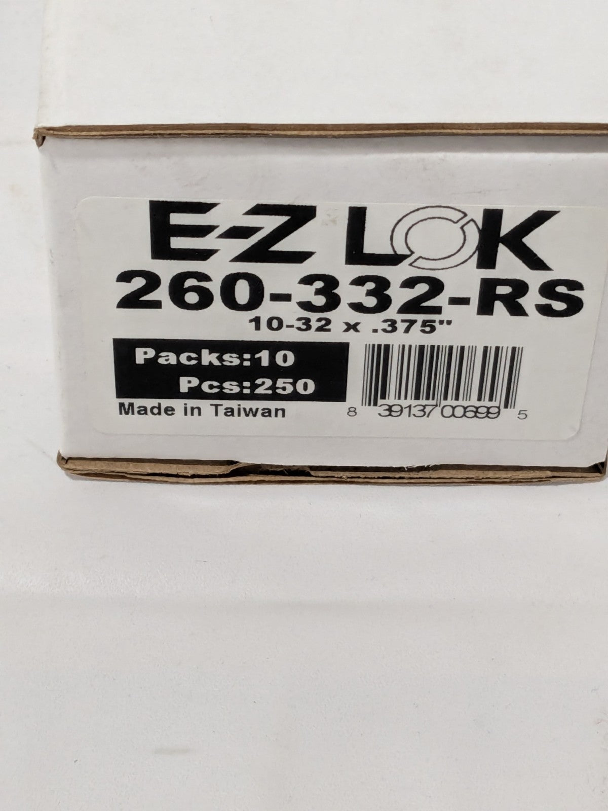 E-Z LOK Press Fit Threaded Inserts: Flanged, Brass, 0.2500 in Qty 250 260-332-RS